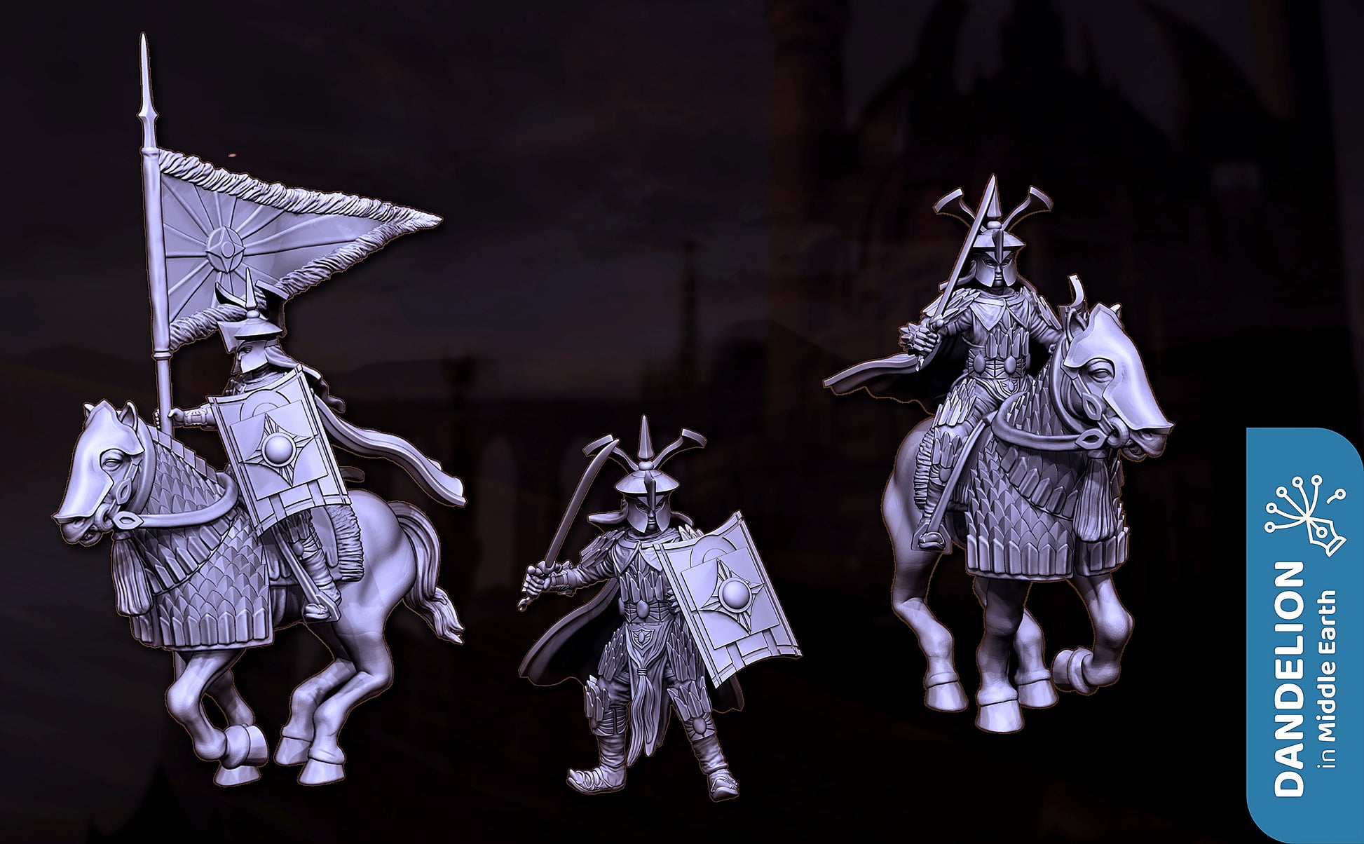 Miniatura Capitán Catafracto de Rhûn Rhûn resina 32mm - Drakholm