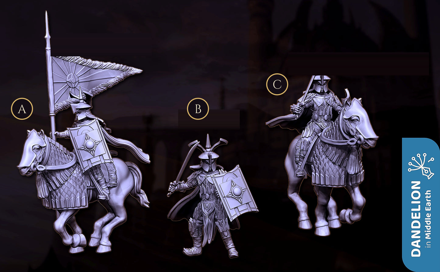 Miniatura Capitán Catafracto de Rhûn Rhûn resina 32mm - Drakholm