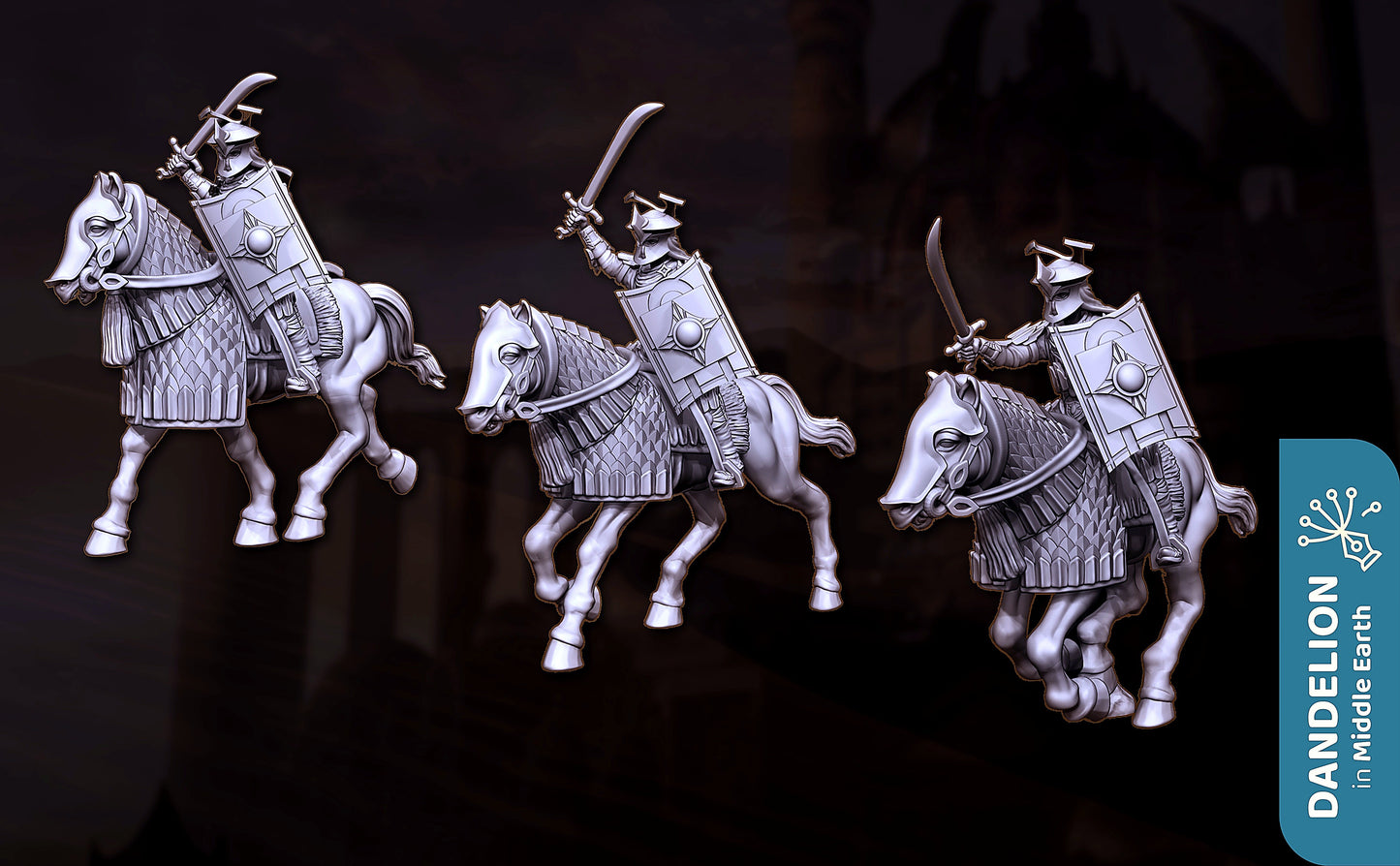 Miniatura Catafracto Easterling de Rhûn Rhûn resina 32mm - Drakholm