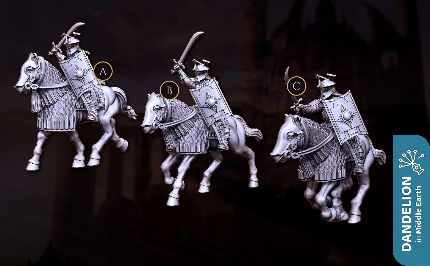 Miniatura Catafracto Easterling de Rhûn Rhûn resina 32mm - Drakholm