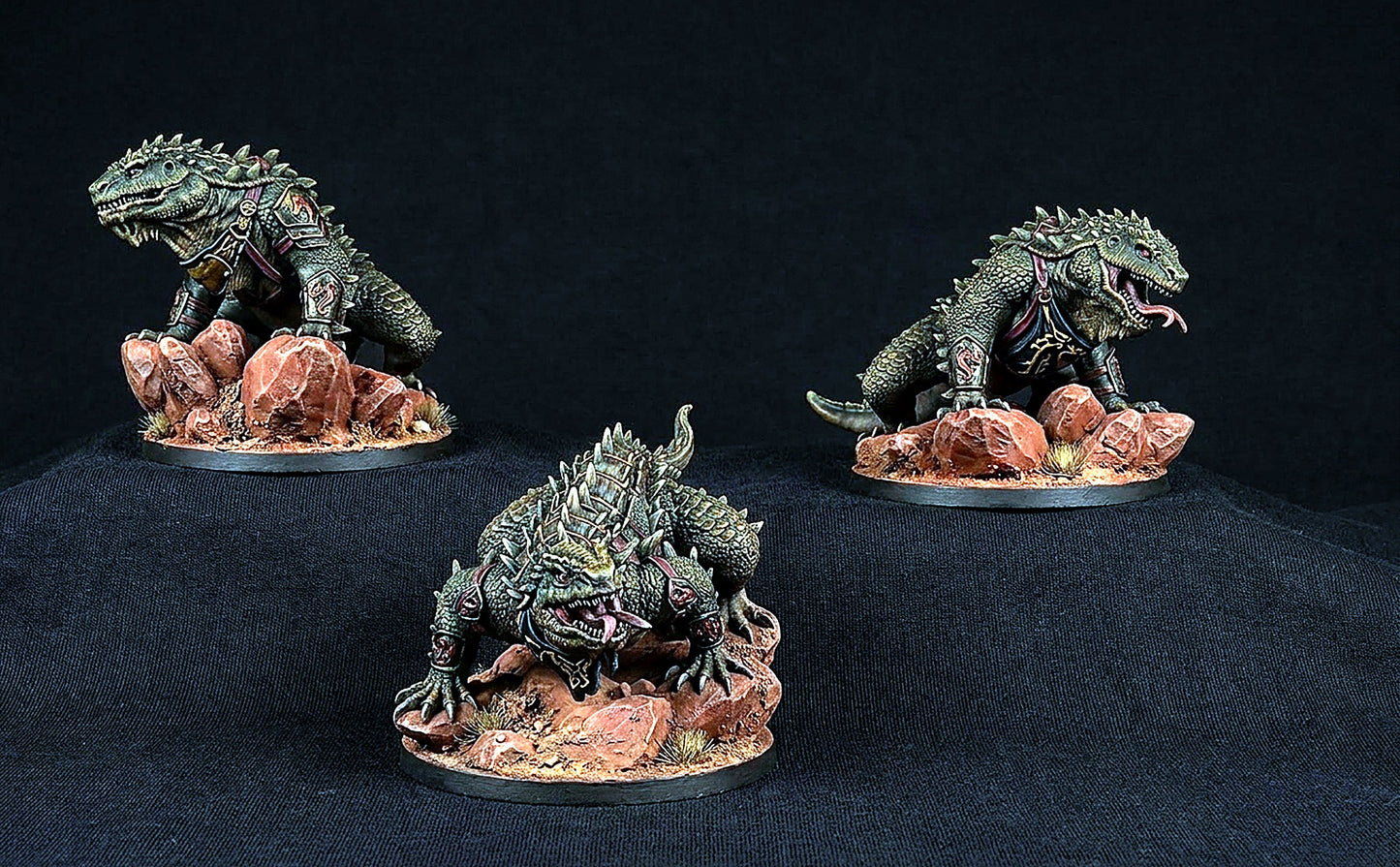 Miniatura Dragón de Tierra de Rhûn (sin armadura) Rhûn resina 32mm - Drakholm
