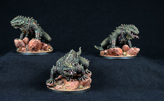 Miniatura Dragón de Tierra de Rhûn (sin armadura) Rhûn resina 32mm - Drakholm