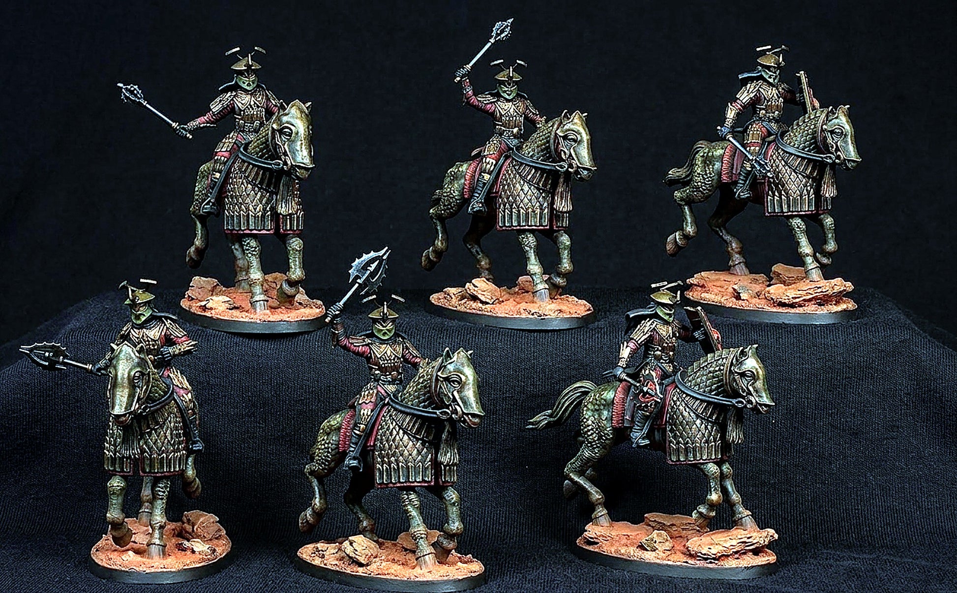 Miniatura Catafracto con Hacha y Maza (Rhûn) Rhûn resina 32mm - Drakholm