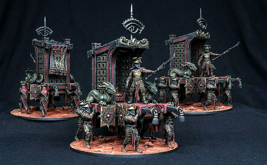 Miniatura Palanquín Easterling de Rhûn Rhûn resina 32mm - Drakholm