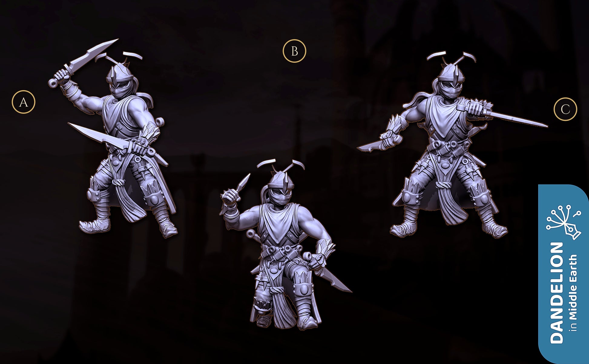 Miniatura Asesino de Rhûn Rhûn resina 32mm - Drakholm