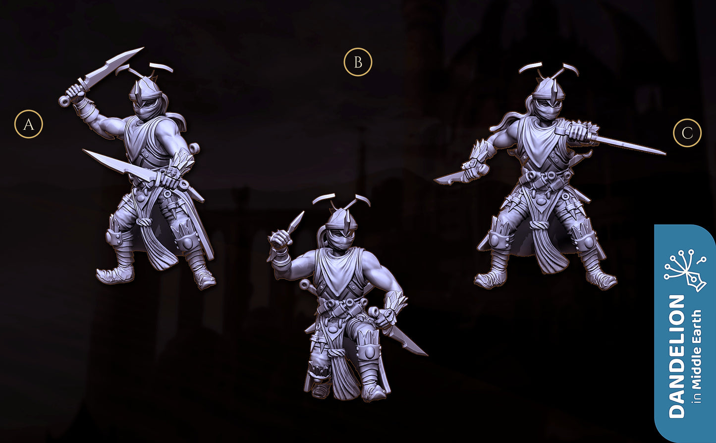 Miniatura Asesino de Rhûn Rhûn resina 32mm - Drakholm