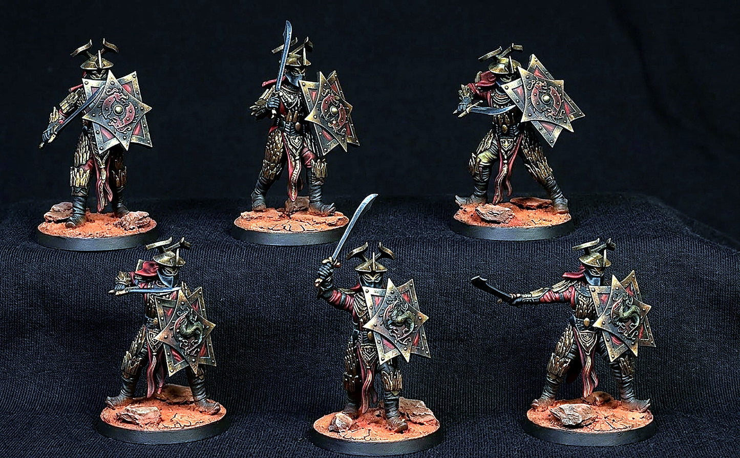 Miniatura Fuerza de Élite del Dragón Negro (Rhûn) Rhûn resina 32mm - Drakholm