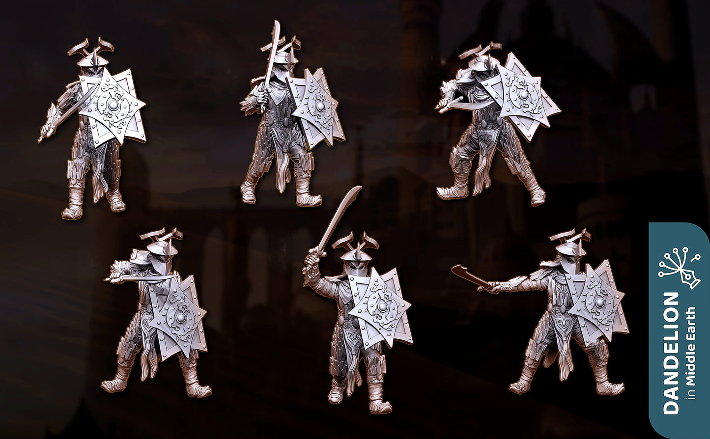 Miniatura Fuerza de Élite del Dragón Negro (Rhûn) Rhûn resina 32mm - Drakholm