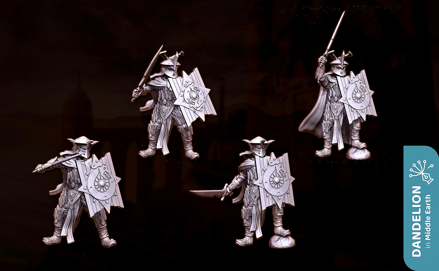 Miniatura General de la Legión del Dragón (Rhûn) Rhûn resina 32mm - Drakholm