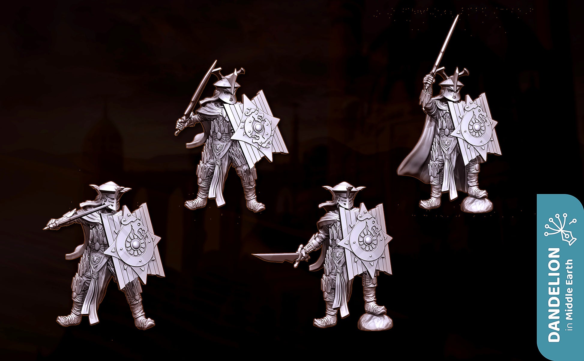 Miniatura General de la Legión del Dragón (Rhûn) Rhûn resina 32mm - Drakholm