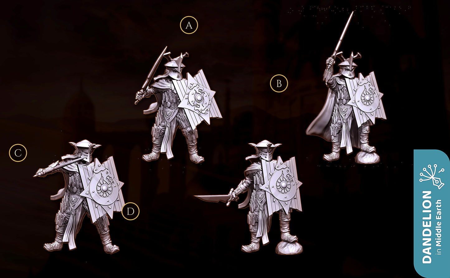 Miniatura General de la Legión del Dragón (Rhûn) Rhûn resina 32mm - Drakholm