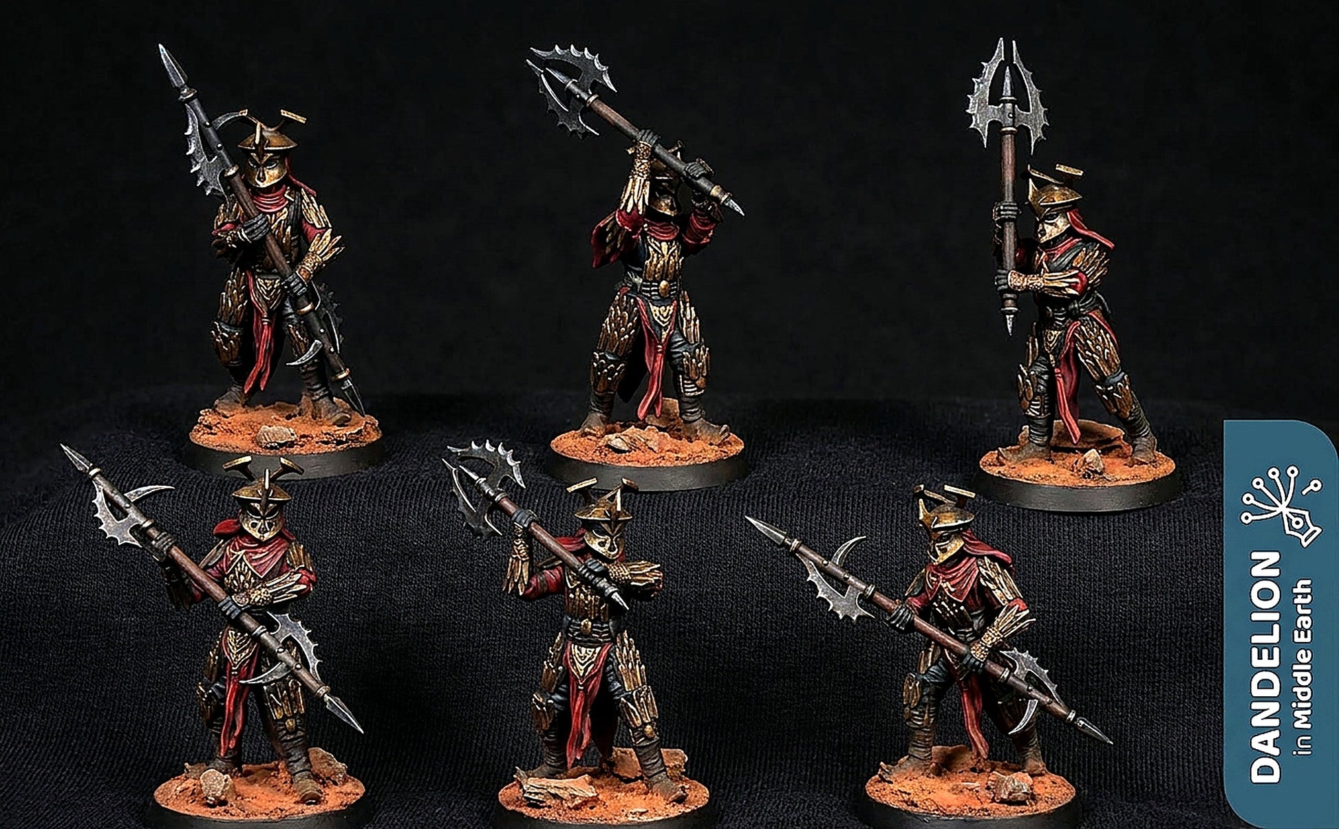 Miniatura Guerrero con Alabarda y Hacha (Rhûn) Rhûn resina 32mm - Drakholm