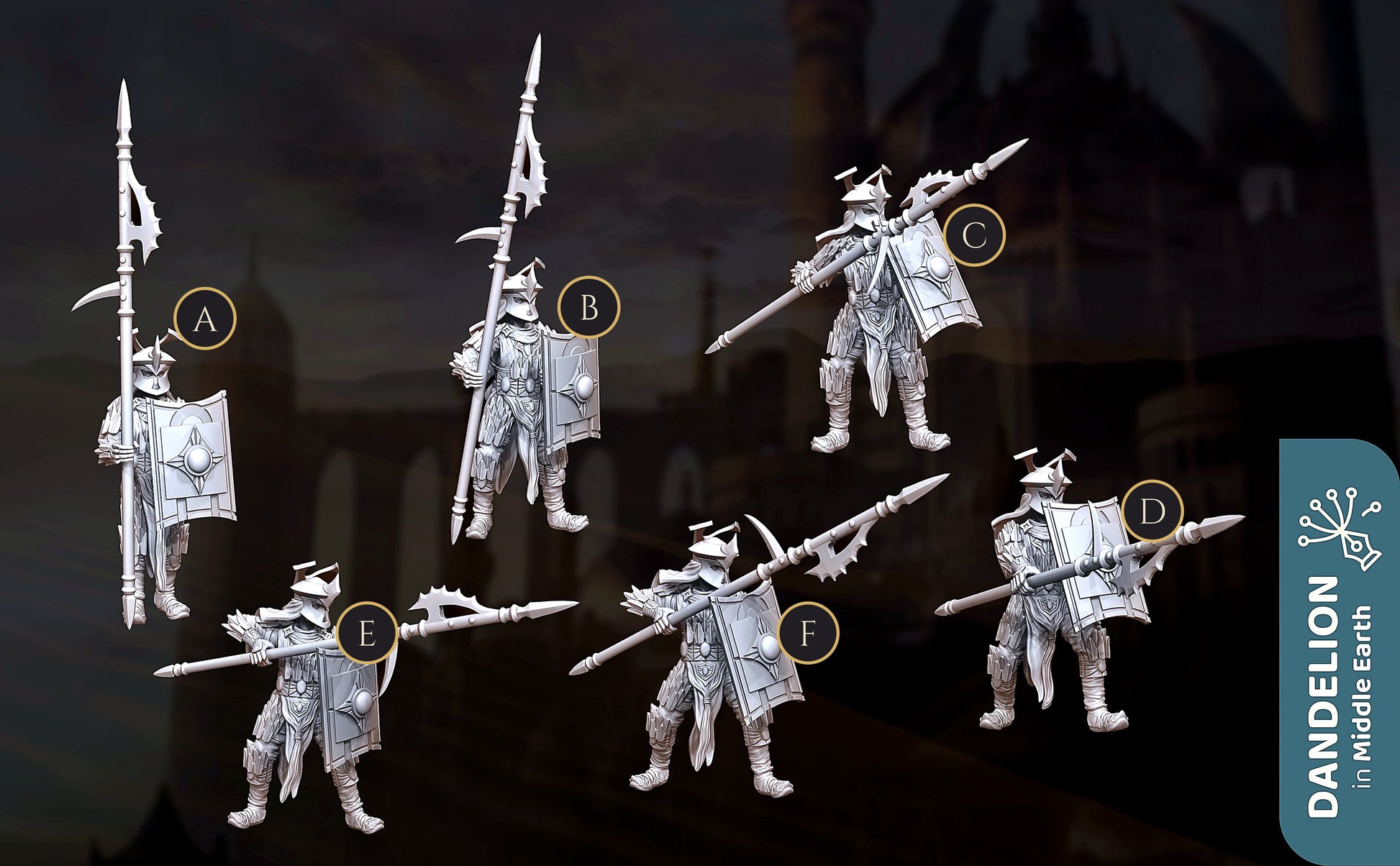 Miniatura Piquero de Rhûn Rhûn resina 32mm - Drakholm