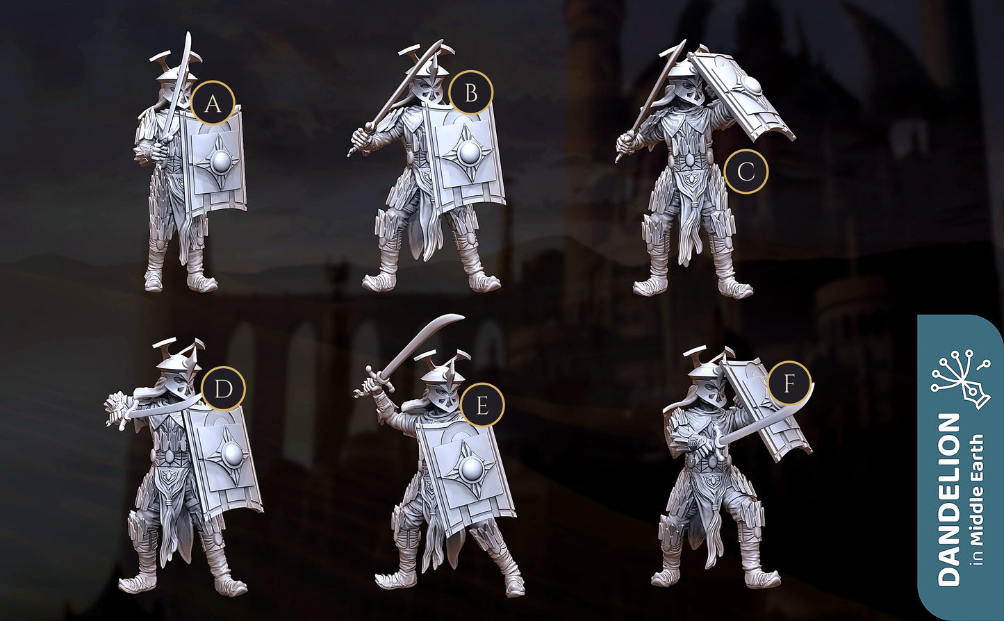 Miniatura Espadachín de Rhûn Rhûn resina 32mm - Drakholm