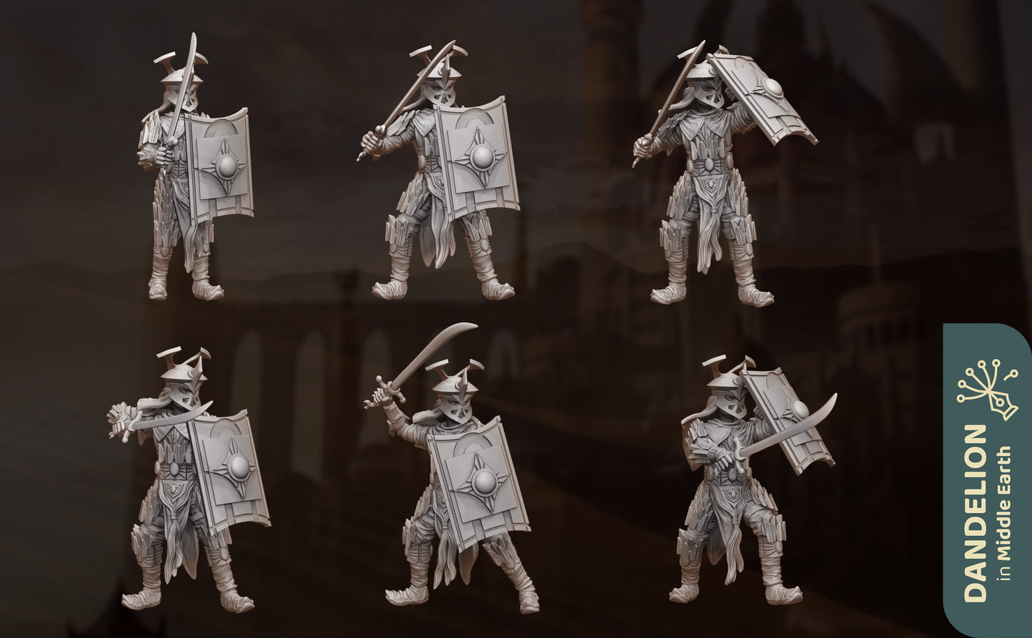 Miniatura Espadachín de Rhûn Rhûn resina 32mm - Drakholm