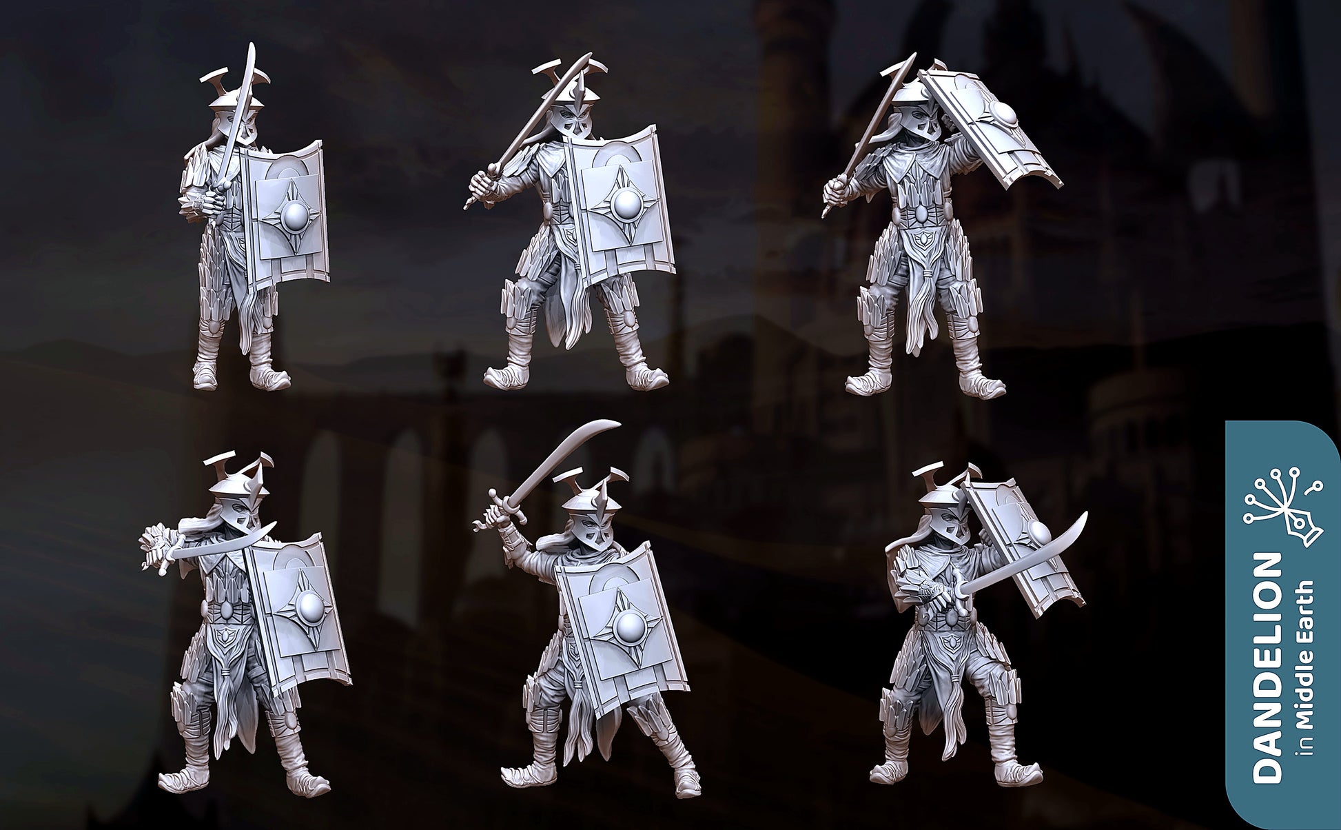 Miniatura Espadachín de Rhûn Rhûn resina 32mm - Drakholm