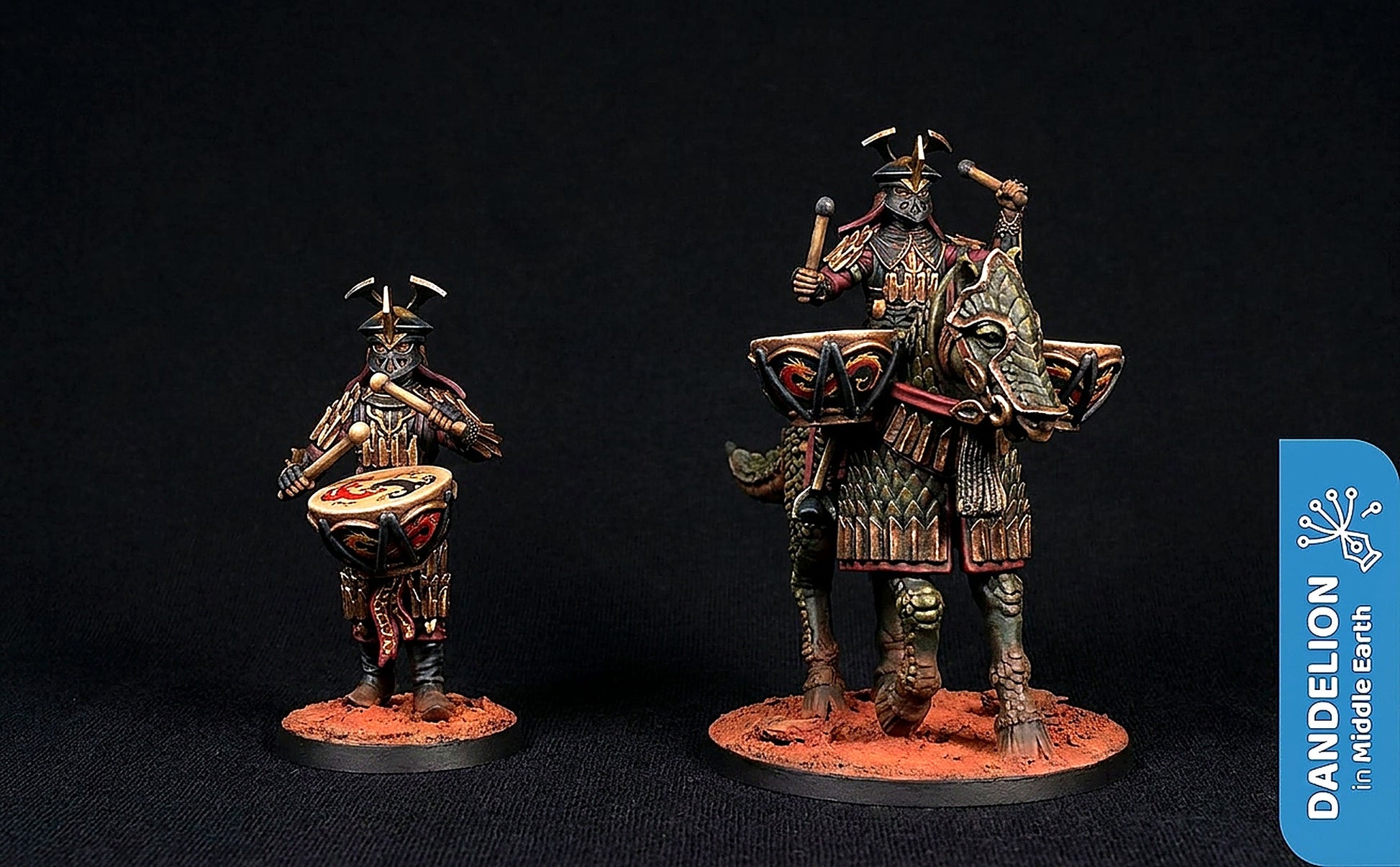 Miniatura Tamborilero de Guerra de Rhûn Rhûn resina 32mm - Drakholm