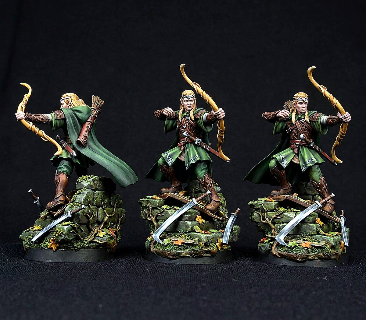 Príncipe Elfo Silvano, el Surfista del Escudo · La Comunidad del Anillo · Miniatura 28mm · Drakholm