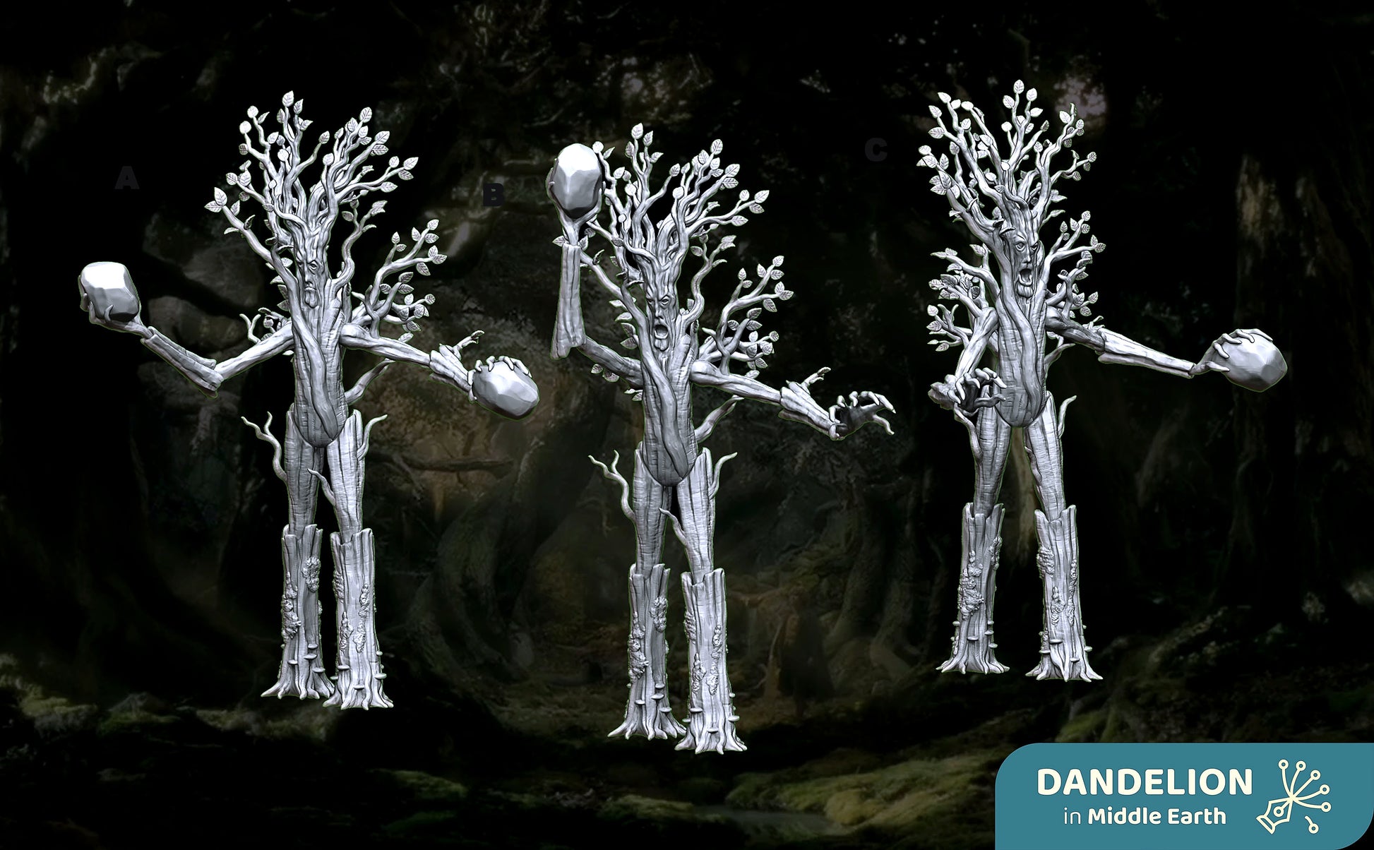 Miniatura Rompepresas, Ent de Fangorn Ents resina 32mm - Drakholm