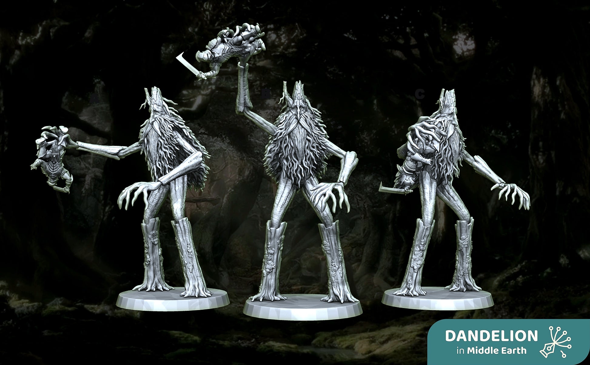 Miniatura Pielcorteza, Ent de Fangorn Ents resina 32mm - Drakholm