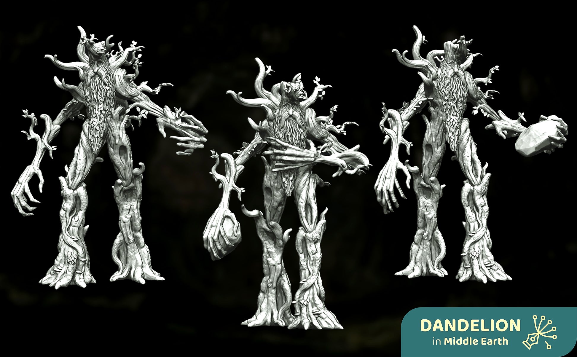 Miniatura Bárbol, Pastor de Árboles de Fangorn Ents resina 32mm - Drakholm