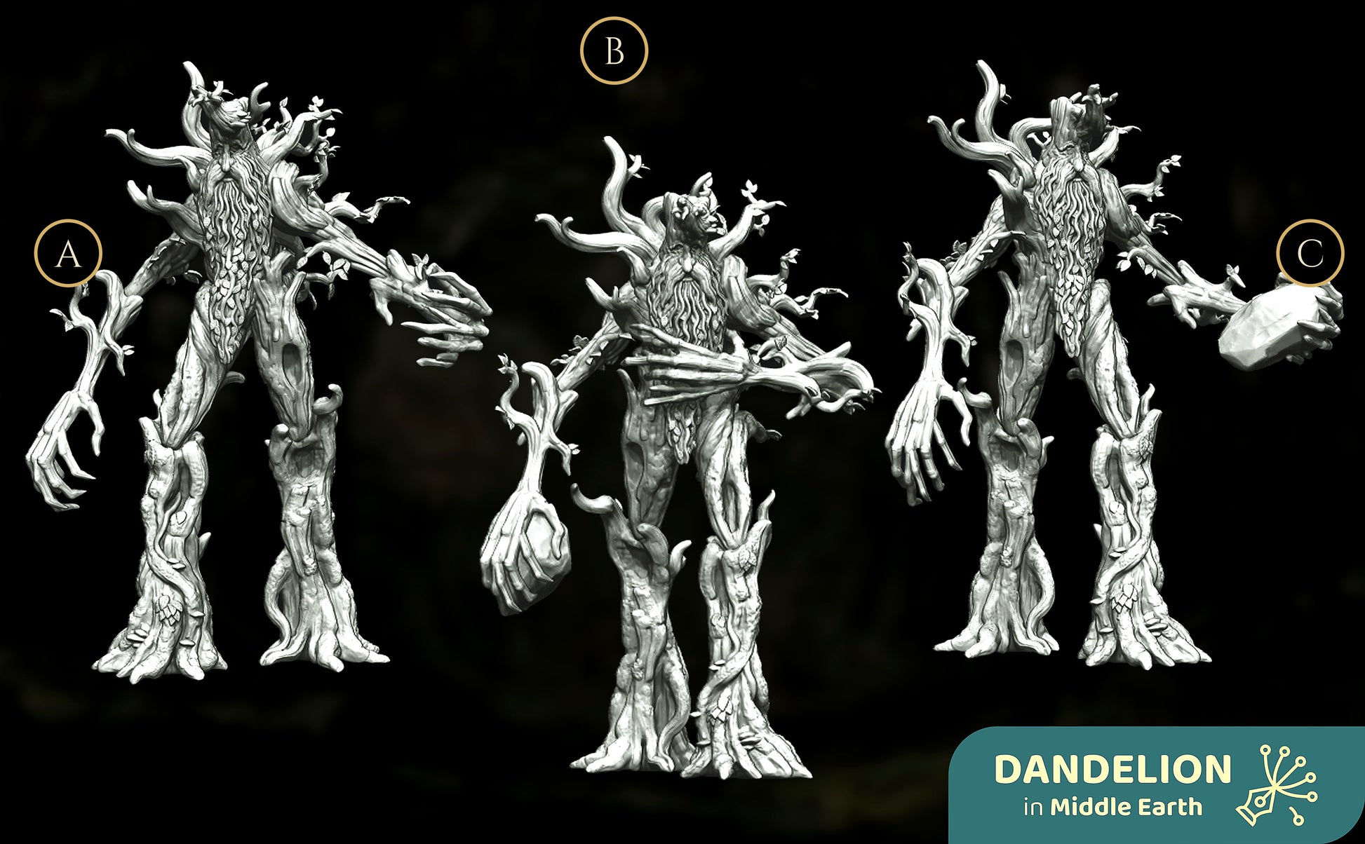 Miniatura Bárbol, Pastor de Árboles de Fangorn Ents resina 32mm - Drakholm
