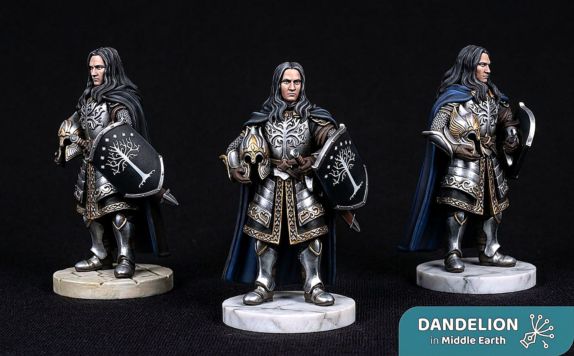 Miniatura Capitán de la Guardia de la Ciudadela y la Compañía Blanca de Gondor Gondor resina 32mm - Drakholm