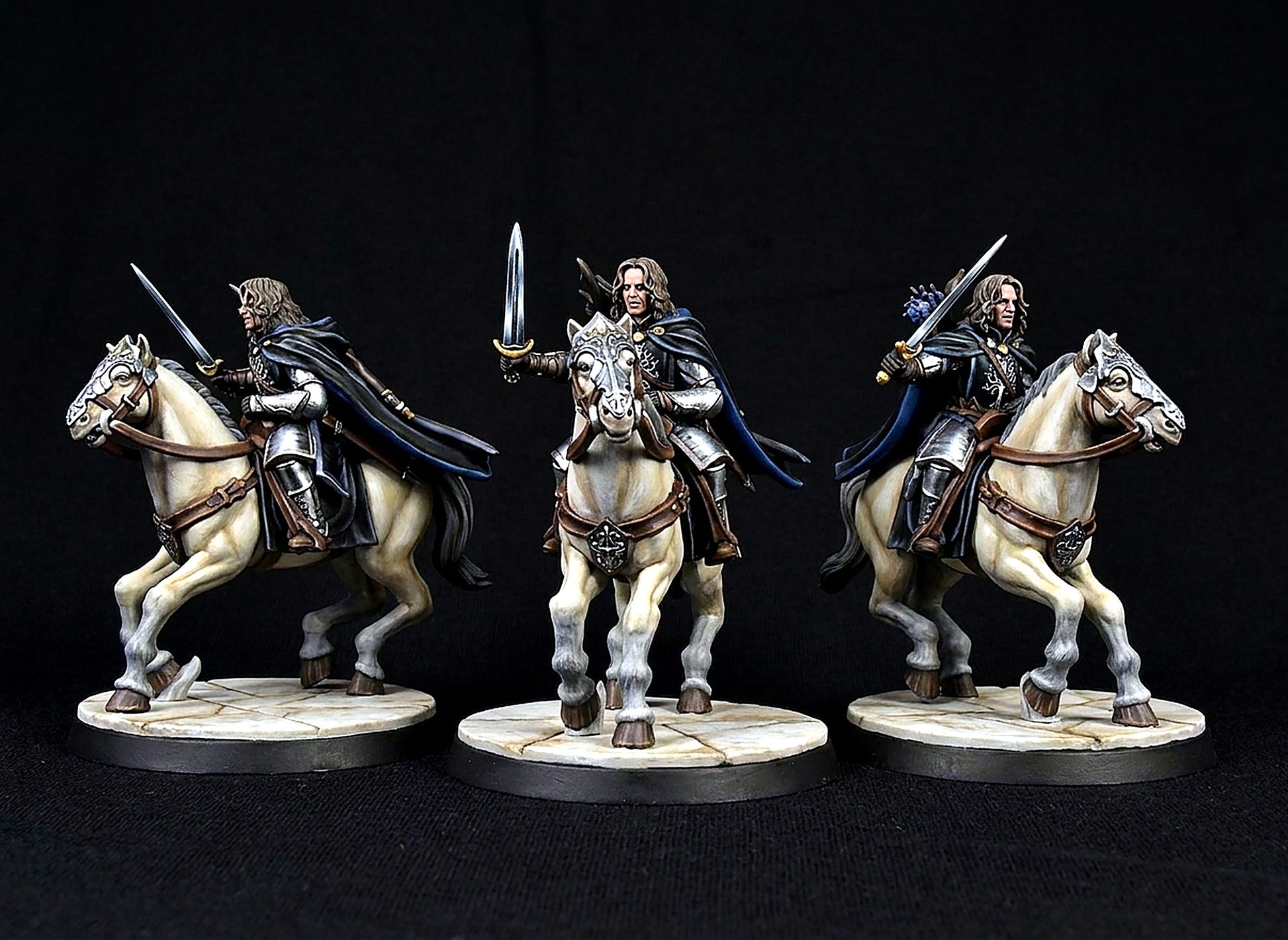 Miniatura Capitán de los Montaraces de Ithilien (Cazador) Gondor resina 32mm - Drakholm