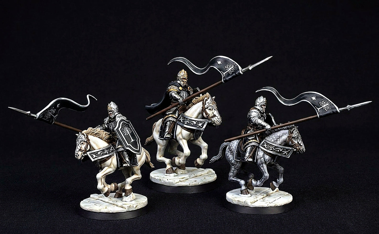 Miniatura Capitán de los Montaraces de Ithilien (Caballero) Gondor resina 32mm - Drakholm