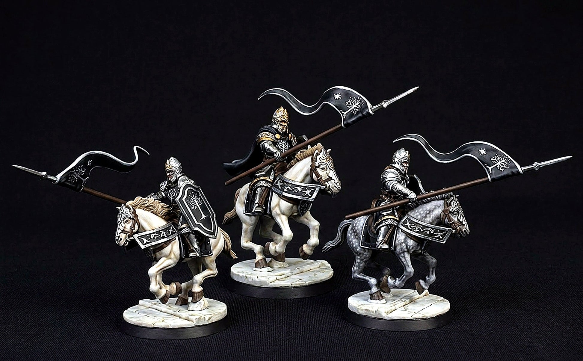Miniatura Capitán de los Montaraces de Ithilien (Caballero) Gondor resina 32mm - Drakholm