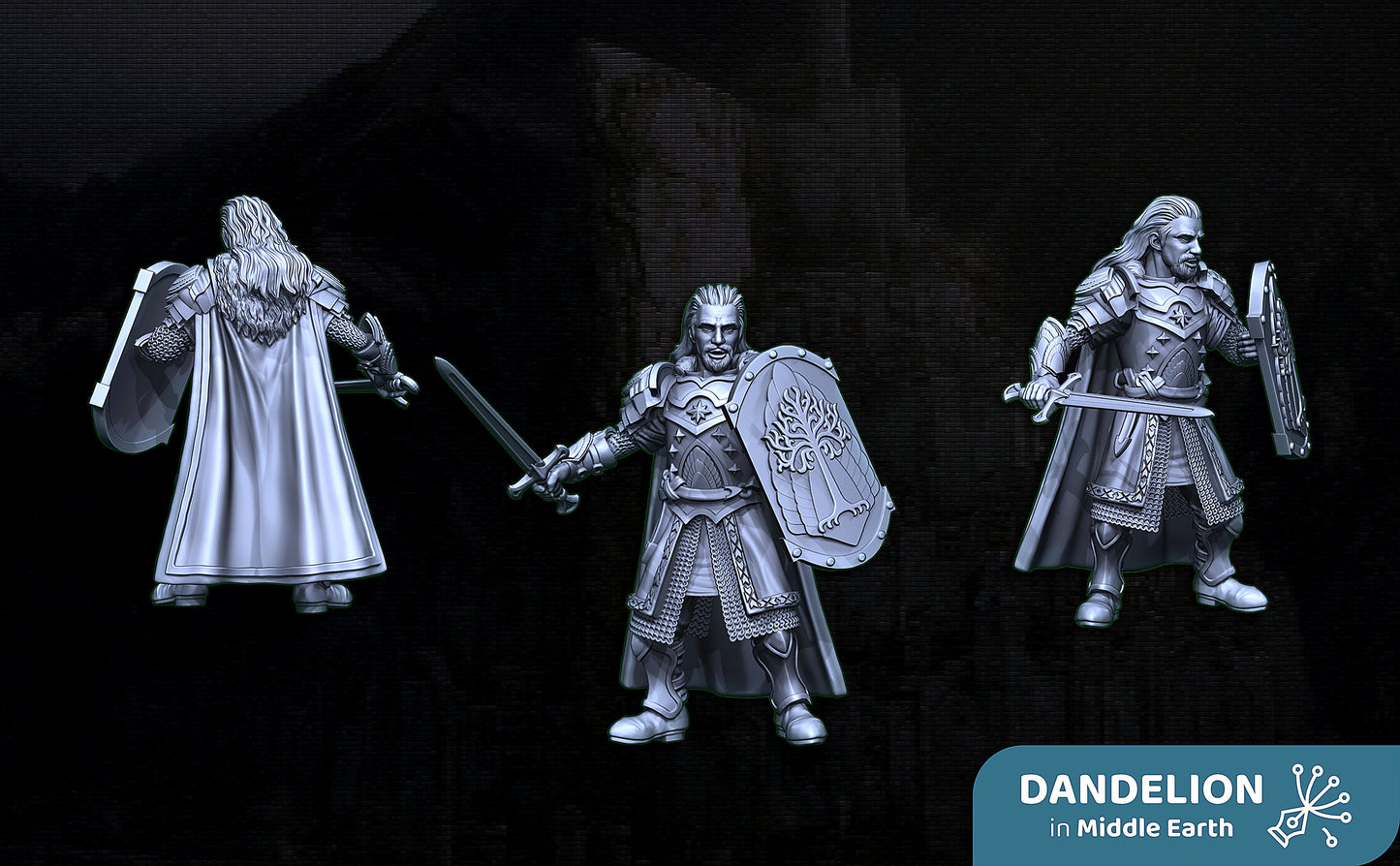 Miniatura Ultimo Rey de Gondor en Minas Tirith (Earnur) Gondor resina 32mm - Drakholm