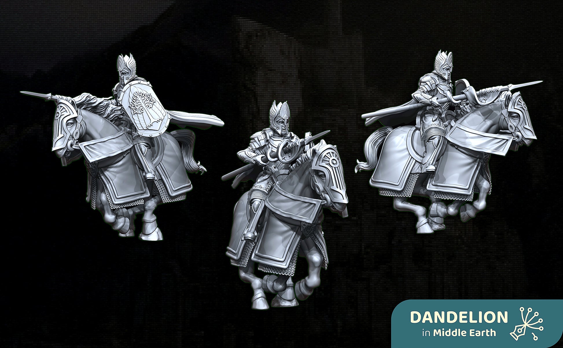 Miniatura Ultimo Rey de Gondor en Minas Tirith (Earnur) Gondor resina 32mm - Drakholm