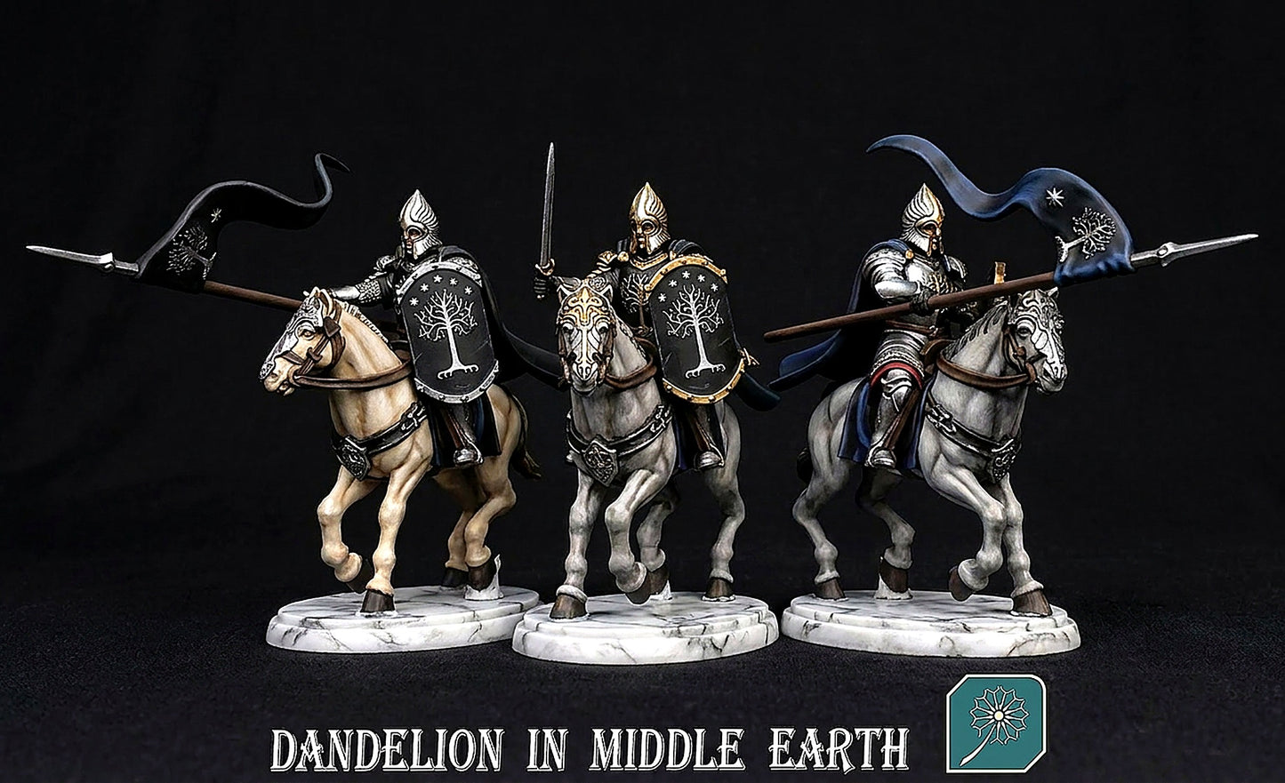 Miniatura Jinete de Minas Tirith Gondor resina 32mm - Drakholm