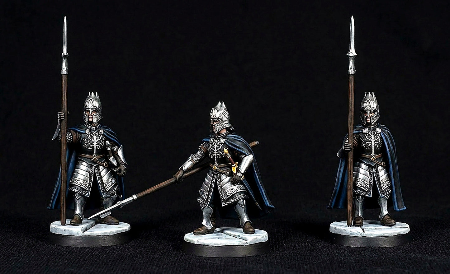 Miniatura Guardia de la Ciudadela de Minas Tirith (Lancero y Espadachín) Gondor resina 32mm - Drakholm