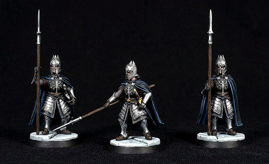Miniatura Guardia de la Ciudadela de Minas Tirith (Lancero y Espadachín) Gondor resina 32mm - Drakholm