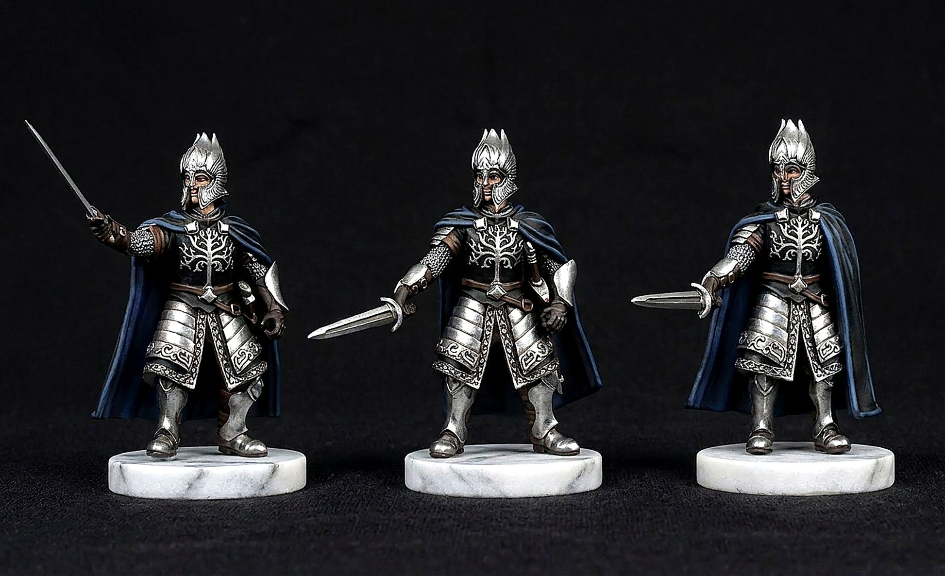 Miniatura Guardia de la Ciudadela de Minas Tirith (Lancero y Espadachín) Gondor resina 32mm - Drakholm