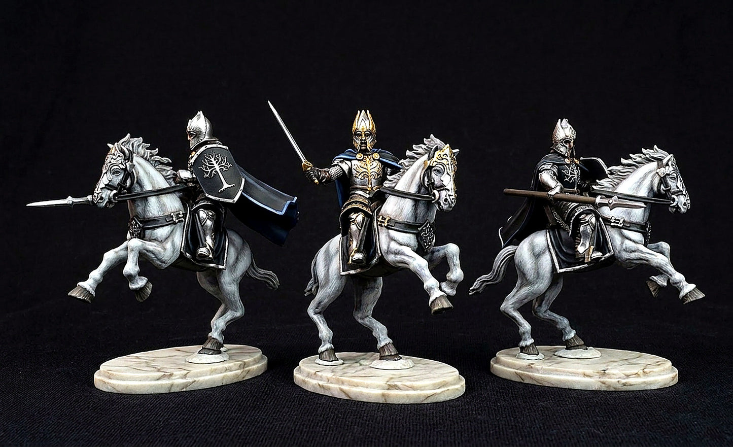 Miniatura Jinete de la Guardia de la Ciudadela de Minas Tirith Gondor resina 32mm - Drakholm