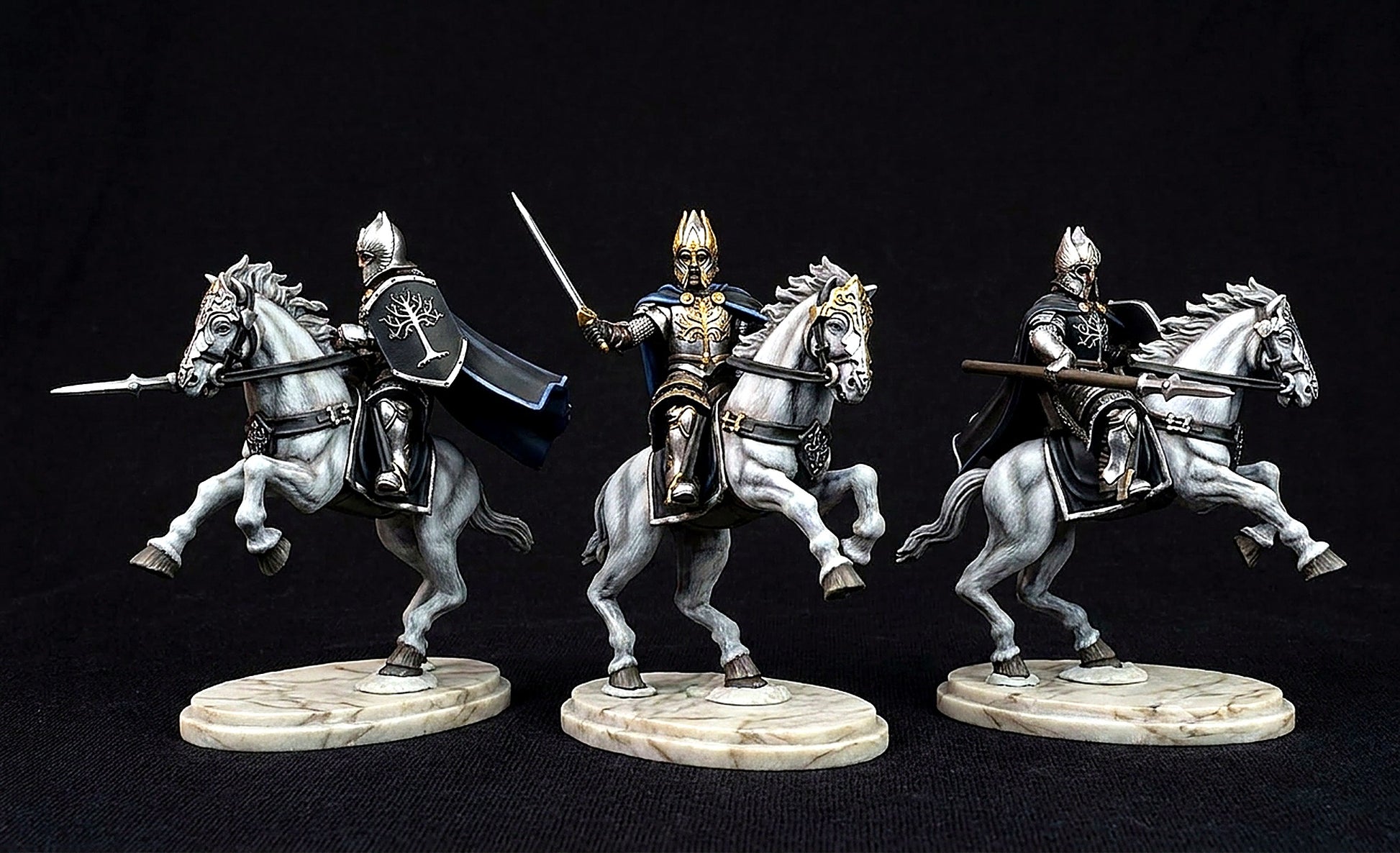 Miniatura Jinete de la Guardia de la Ciudadela de Minas Tirith Gondor resina 32mm - Drakholm
