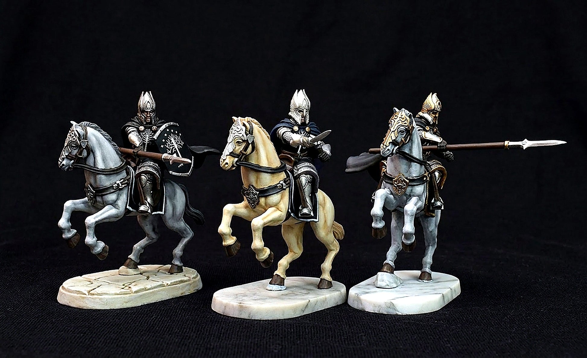 Miniatura Jinete de la Guardia de la Ciudadela de Minas Tirith Gondor resina 32mm - Drakholm