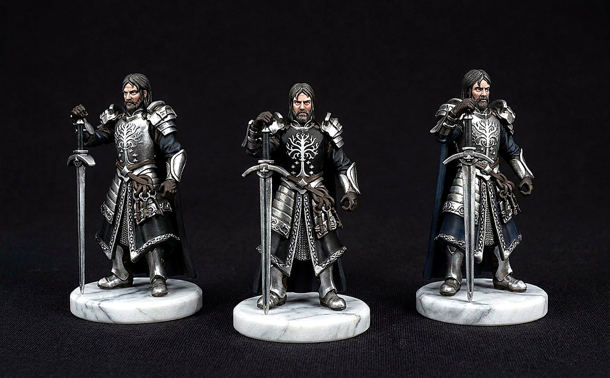 Miniatura Guardián de las Llaves de Minas Tirith Gondor resina 32mm - Drakholm