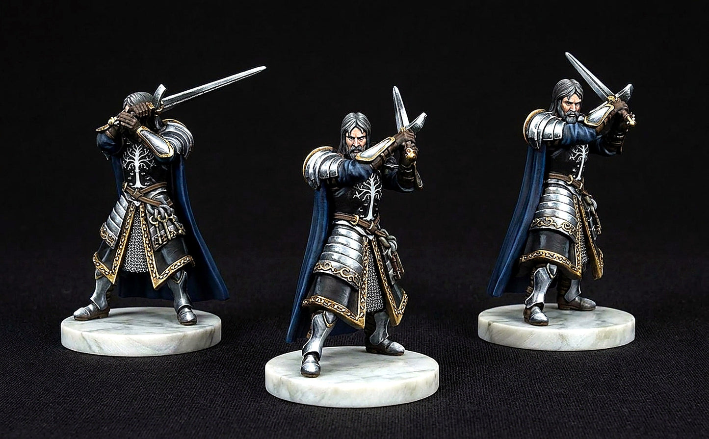 Miniatura Guardián de las Llaves de Minas Tirith Gondor resina 32mm - Drakholm
