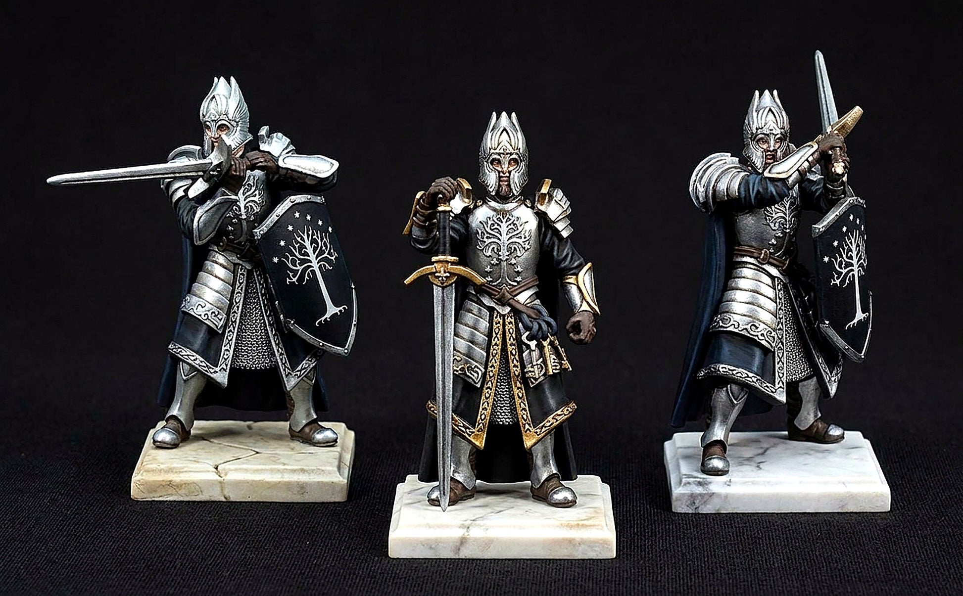Miniatura Guardián de las Llaves de Minas Tirith Gondor resina 32mm - Drakholm