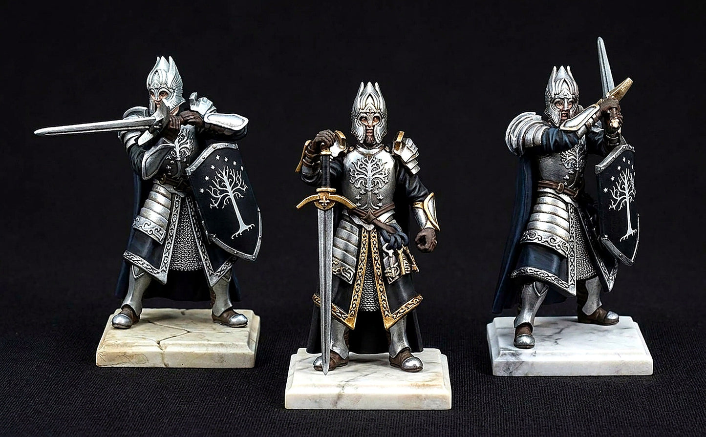 Miniatura Guardián de las Llaves de Minas Tirith Gondor resina 32mm - Drakholm