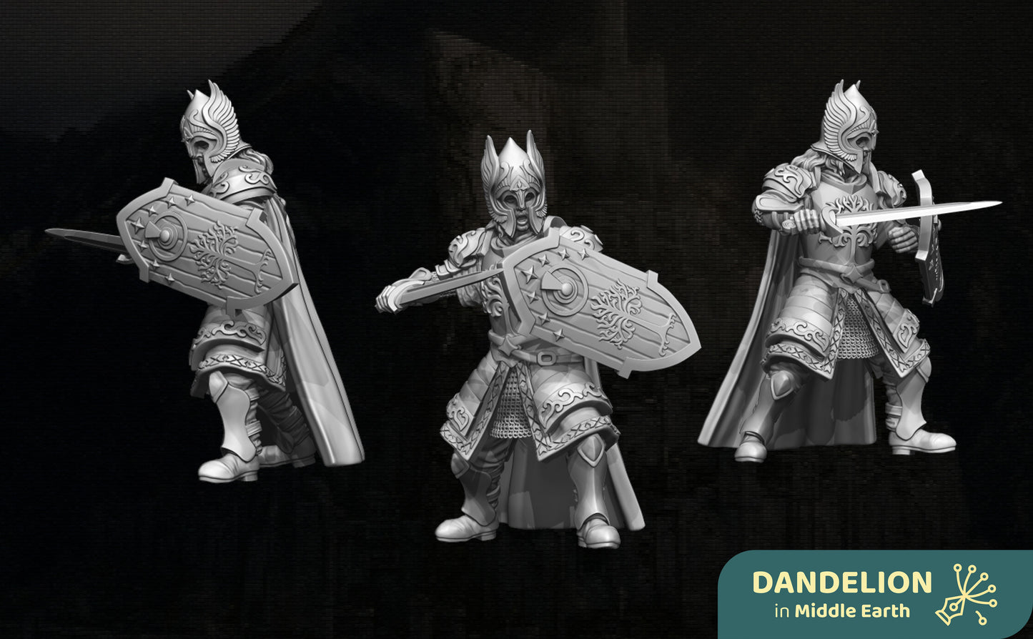Miniatura Guardián del Rammas Echor, el muro exterior de Minas Tirith Gondor resina 32mm - Drakholm