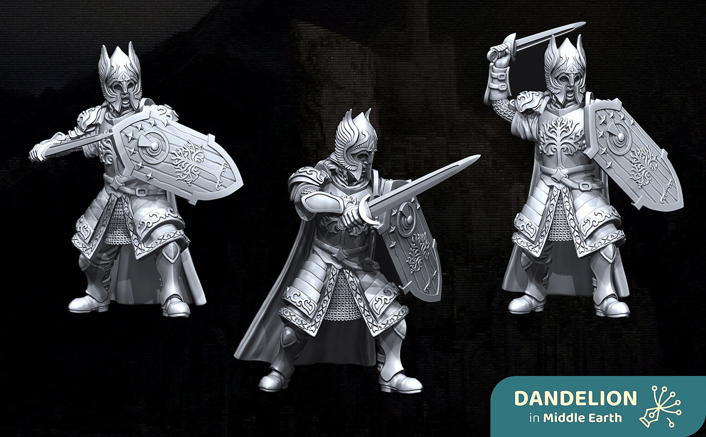 Miniatura Guardián del Rammas Echor, el muro exterior de Minas Tirith Gondor resina 32mm - Drakholm