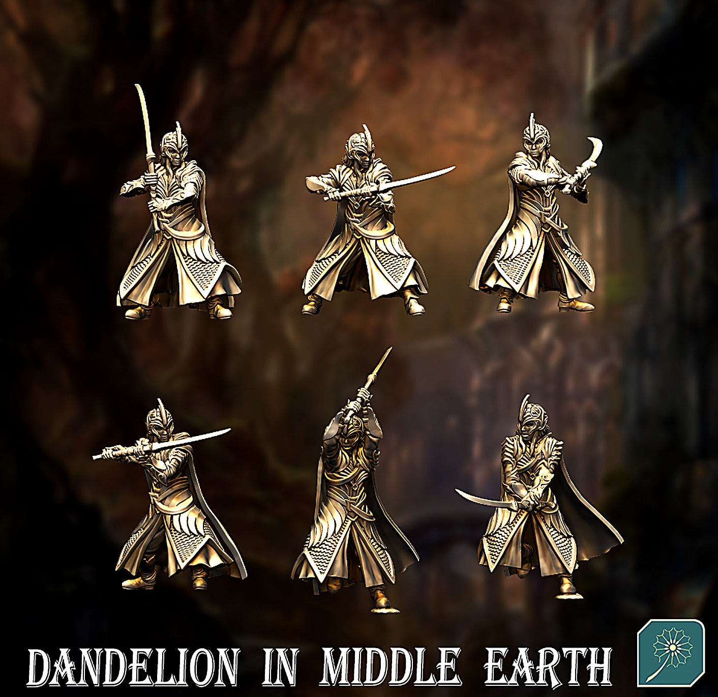 Miniatura Infante Elfo de Lothlórien (Guja) Lothlórien resina 32mm - Drakholm