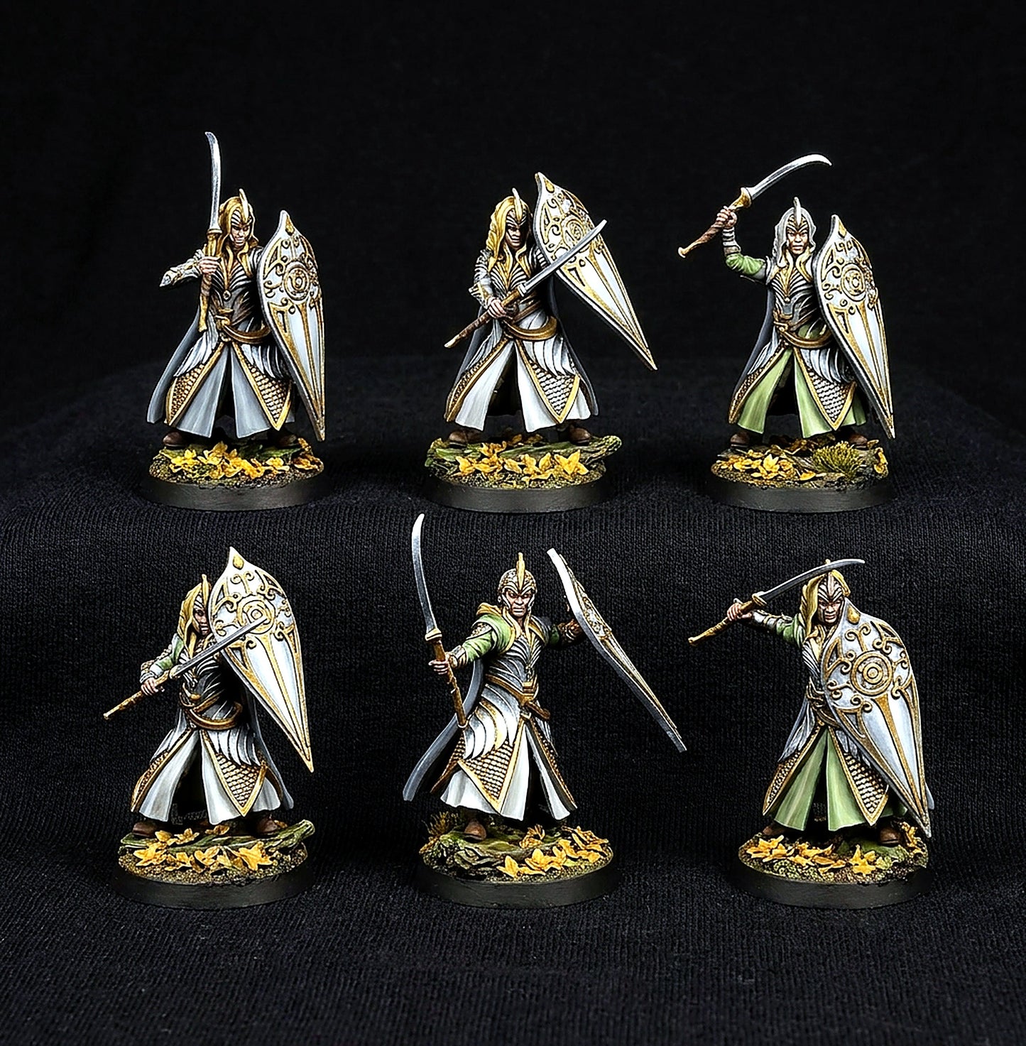 Miniatura Infante Elfo de Lothlórien (Guja con Escudo) Lothlórien resina 32mm - Drakholm