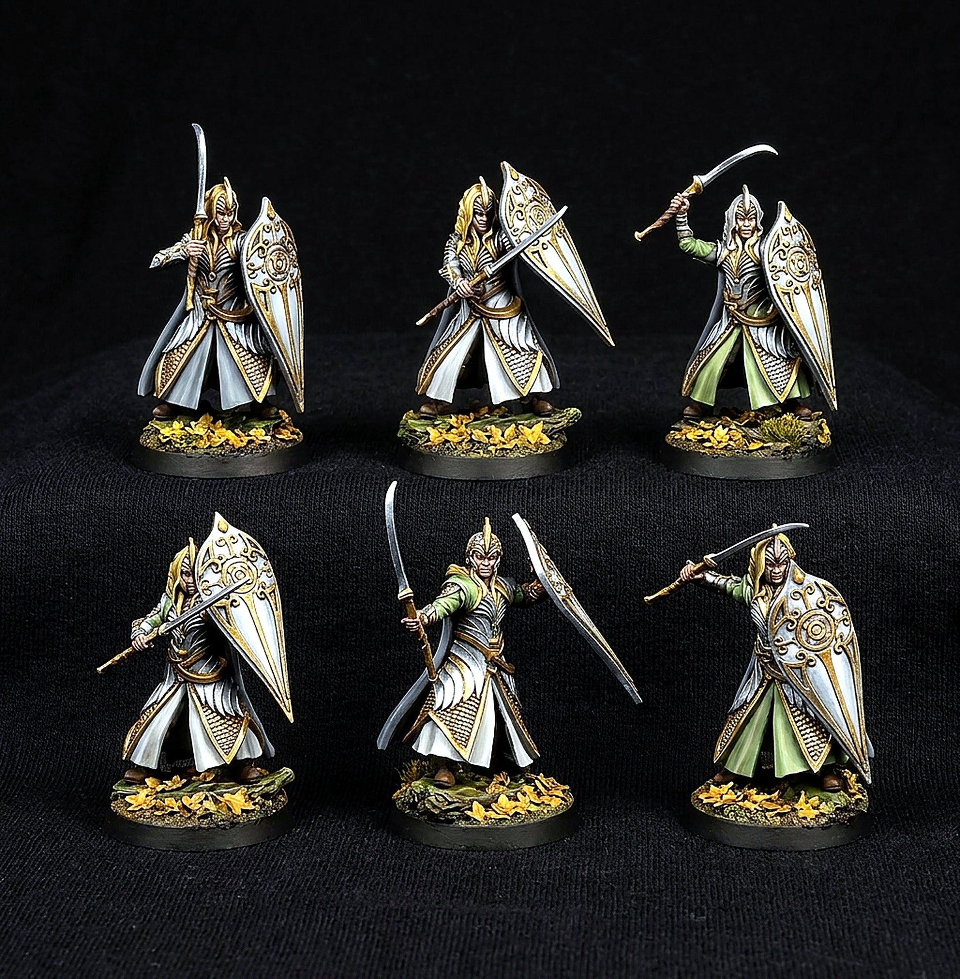 Miniatura Infante Elfo de Lothlórien (Guja con Escudo) Lothlórien resina 32mm - Drakholm