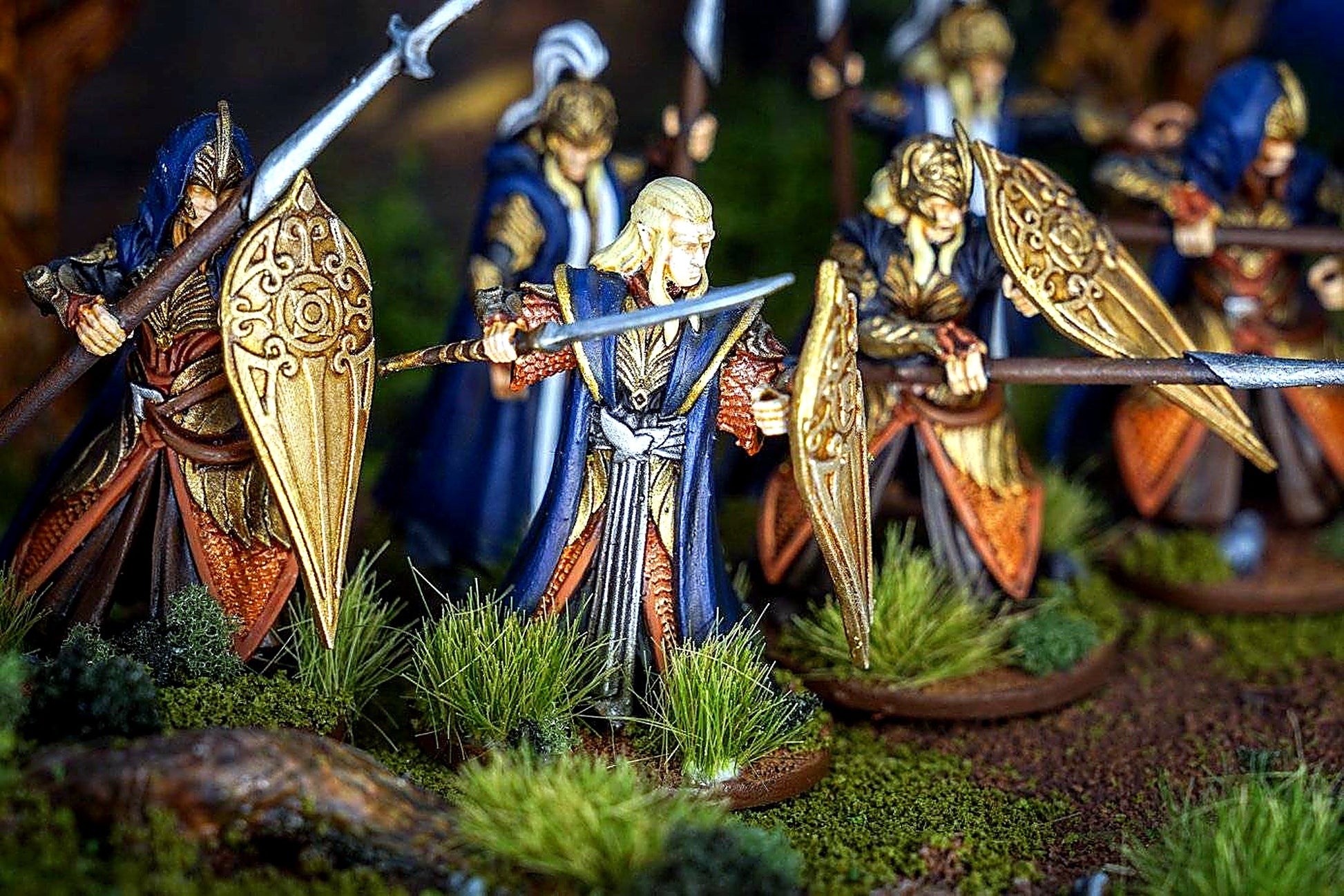 Miniatura Celeborn, Señor Élfico de Lothlórien Lothlórien resina 32mm - Drakholm