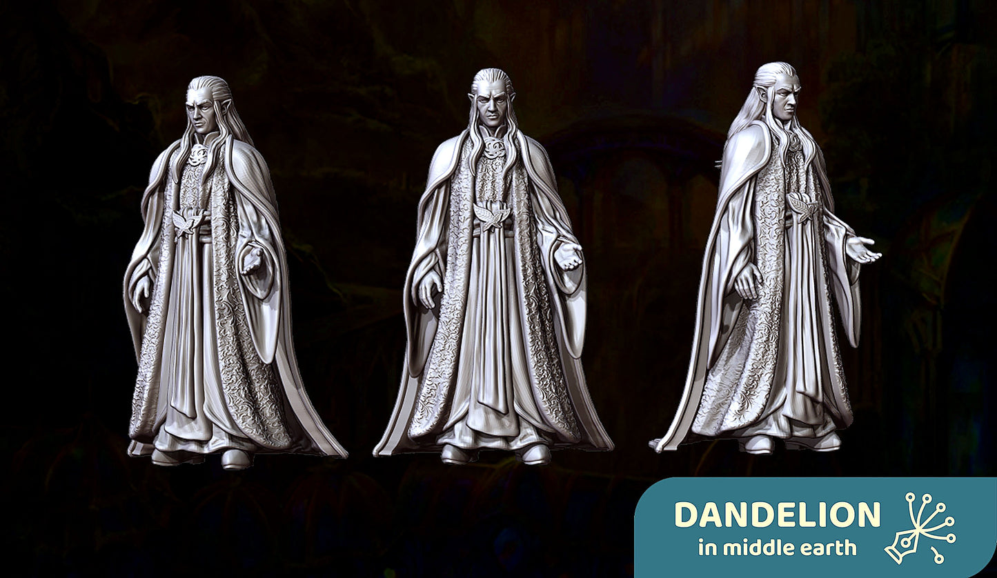 Miniatura Celeborn, Señor Élfico de Lothlórien Lothlórien resina 32mm - Drakholm